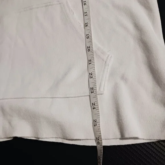 Aerie White Half-Zip Sweatshirt - Picture 13 of 13